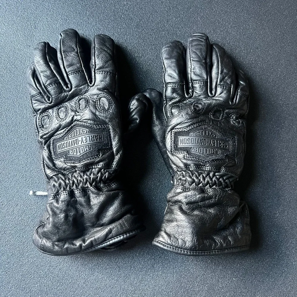 Harley-Davidson Womens Leather Thermolite Insulated Motorcycling Gloves S Biker